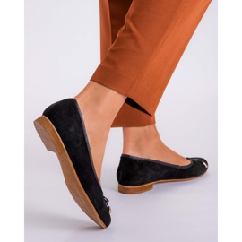 Marco Shoes Balerine od antilopa 1152P u crnoj boji 2