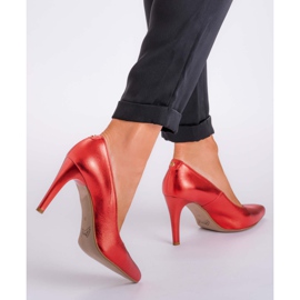 Marco Shoes Crveni klinovi 0500P u sjajnoj boji crvena 2