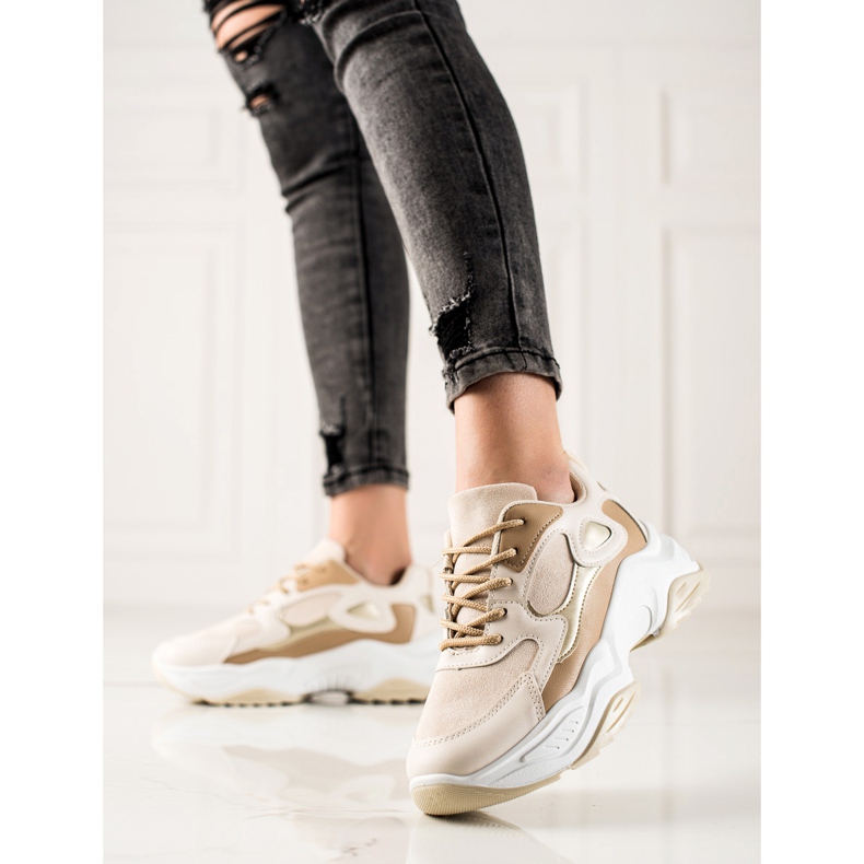 Marquiz Modne tenisice bež smeđa 1