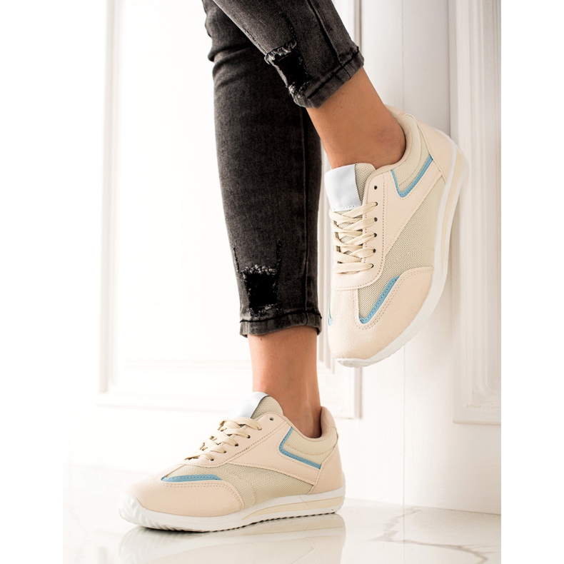 TRENDI Lagane sportske cipele bež 1