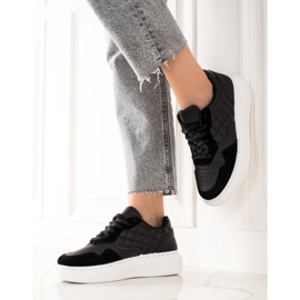 BUONAROTTI Prošivene sportske tenisice crna 1