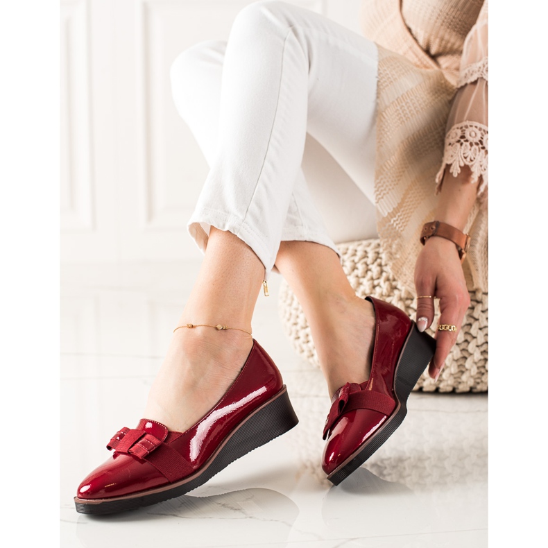 Lakirane cipele Vinceza crvena raznobojna 1