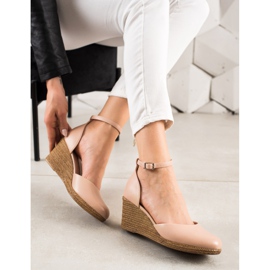 W. Potocki Sandale Pumpe Na Koturnie Potocki bež 1