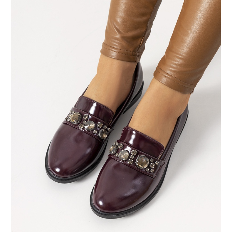 Shinn kestenjaste mokasinke crvena višebojan 1