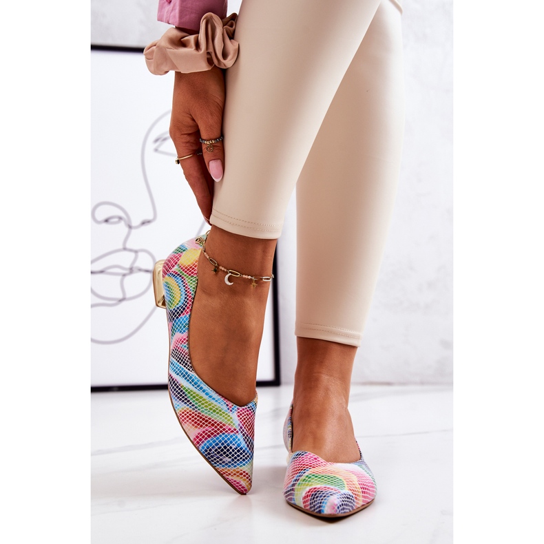 Ženske balerine Laura Messi Leather Rainbow 2193 raznobojna 2