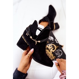 PS1 Inessa crne antilop kaubojske čizme s prugama crna 1