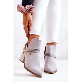 PS1 Inessa sive antilop kaubojske čizme s prugama siva 2