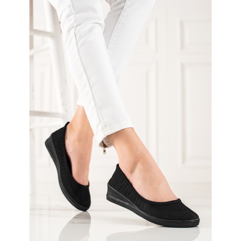 Evento Udobne crne balerinke crna 1