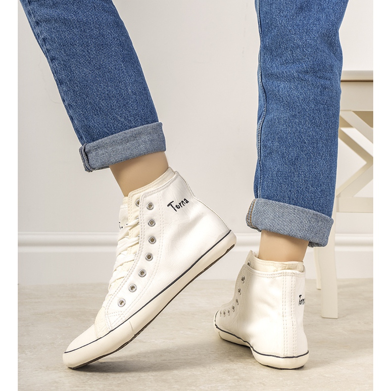 # oštećeno # Torna ženske bijele tenisice do gležnjeva # OŠTEĆENO # bijela 2