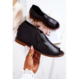 Kožne čizme na visokoj peti Laura Messi crne 2324 crna 1