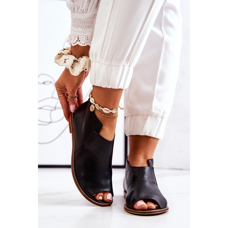 Kožne čizme na visokoj peti Laura Messi crne 2324 crna 2