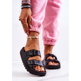 PS1 Gumene papuče na platformi Black Westie crna 2