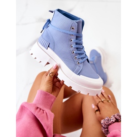 PS1 Faithfull plave vezane čizme plava 1