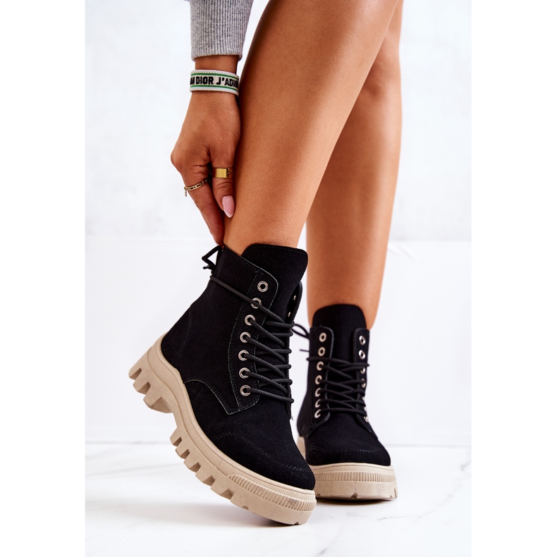 PS1 Antilop čizme zavezane Black Hurricane crno 2