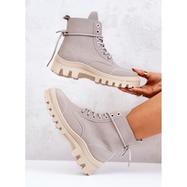 PS1 Suede čizme Tied Grey Hurricane siva 1