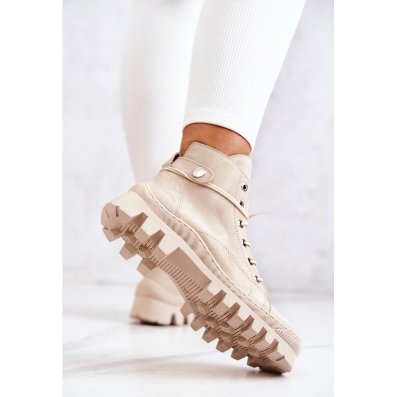 PK1 Bež Marsha Boots Tied Trappers 1