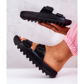 PS1 Gumene papuče na platformi Black Westie crno 1