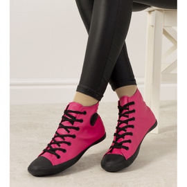 Tenisice Shape of You crno crvena ružičasta 1