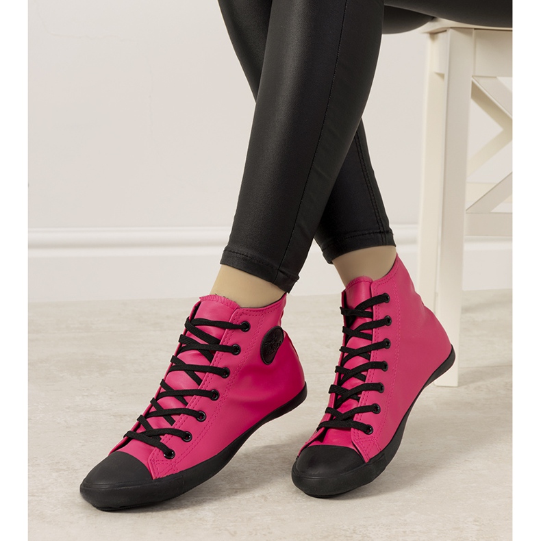 Tenisice Shape of You crna crvena ružičasta 1