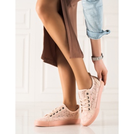 Ažur ženske tenisice Big Star JJ274059 ružičasta 1