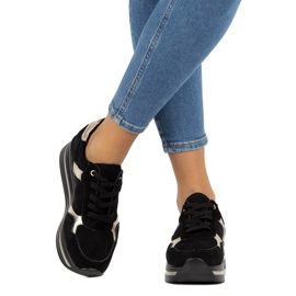 Kožne antilop tenisice Filippo DP2004 / 21 crne crna 1