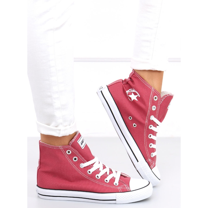 Inga Blush tenisice visoke do gležnjeva ružičasta 1