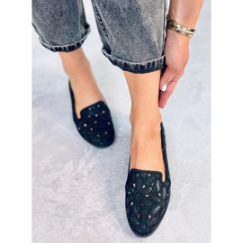 Ragna Crne ažurne balerinke crno 1