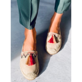 Boho espadrile s Birna Beige resama bež 2