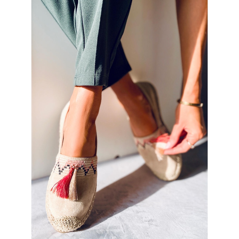 Boho espadrile s Birna Beige resama bež 1