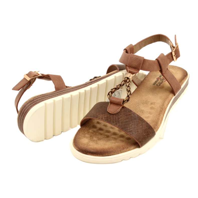 Evento smeđe ženske sandale 21SD14-3545 smeđa 3