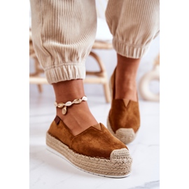 FB2 espadrile od antilopa Camel Lesley smeđa 1
