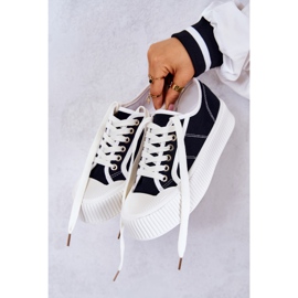 FB2 Niske tenisice na crnoj Mischa platformi crna 1