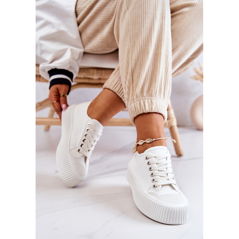 FB2 Niske tenisice na bijeloj Mischa platformi bijela 2