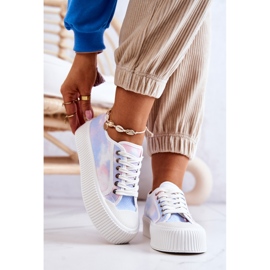 Niske tenisice na platformi Plavo-ružičasta Mischa plava 2