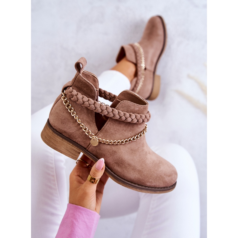 PS1 Antilop čizme s lančićem smeđe Talitha smeđa 1