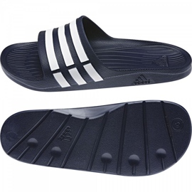 Adidas Duramo Slide G15892 papuče bijela tamnoplava 1