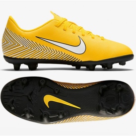 Nike Mercurial Vapor 12 Club Neymar Mg Jr AO9472-710 nogometne cipele višebojan žutila 1