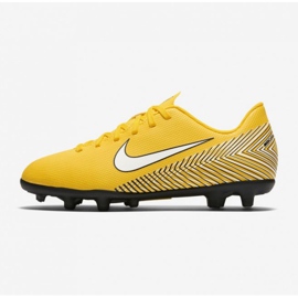 Nike Mercurial Vapor 12 Club Neymar Mg Jr AO9472-710 nogometne cipele višebojan žutila 2