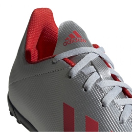 Kopačke Adidas X 19.4 Tf Jr F35348 crvena srebro 1