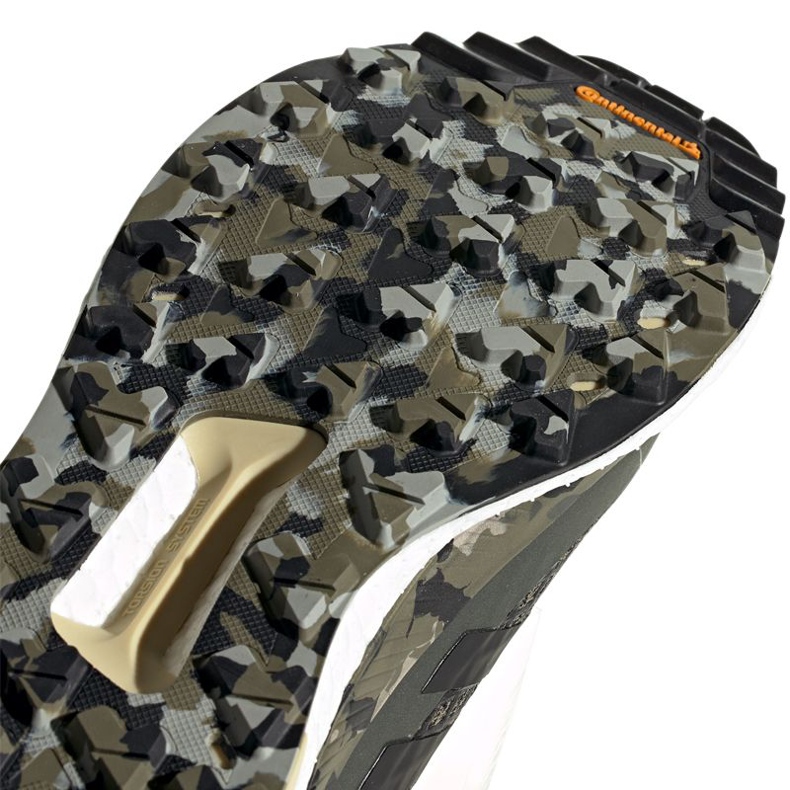 Cipele za planinarenje adidas Terrex Free Hiker M EF0774 crno siva raznobojna zelena 1