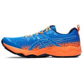 Tenisice za trčanje Asics Fujitrabuco Lyte M 1011A700-400 plava narančasta 1