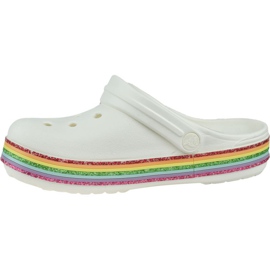Crocs Rainbow Glitter Clog 206151-100 bijela 1