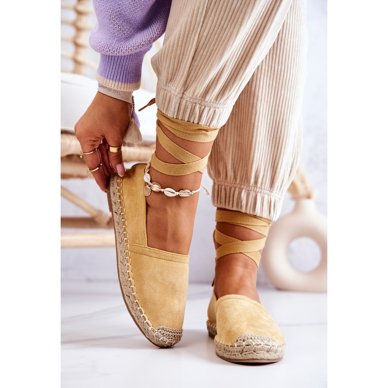 FB1 Vezane žute Ismanne antilop espadrile žuta boja 2