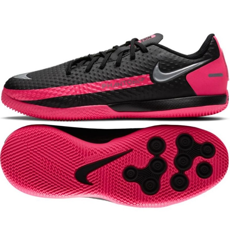 Nike Phantom Gt Academy Ic Jr CK8480-006 nogometne cipele višebojan crna 1