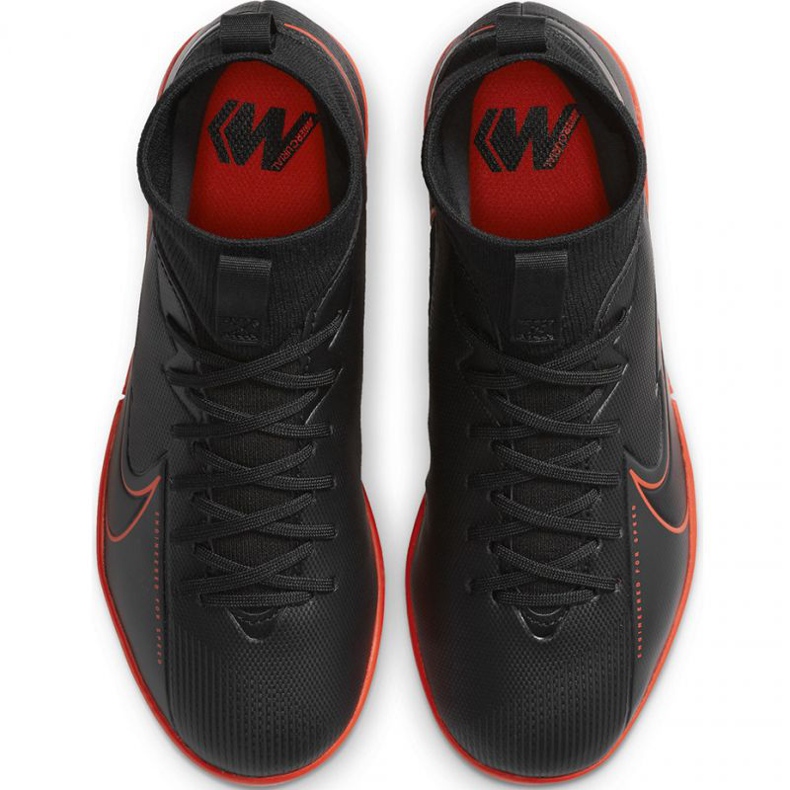 Nike Mercurial Superfly 7 Academy Ic Jr AT8135 060 nogometne cipele siva crna 1