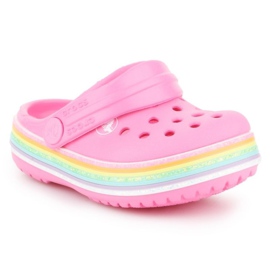 Crocs Crocband Rainbow Glitter Clg K 206151-669 ružičasta 1