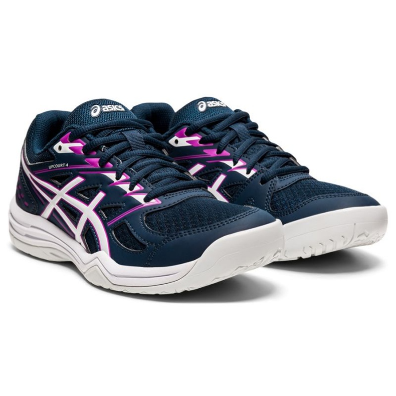 Asics Upcourt 4 W 1072A055 401 odbojkaške cipele crna tamnoplava 2