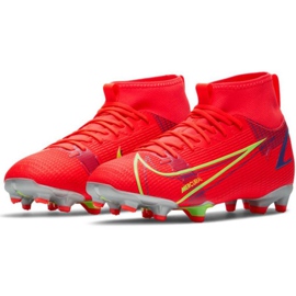 Nike Mercurial Superfly 8 Academy Mg Jr CV1127 600 tenisica za nogomet crvena crna 1