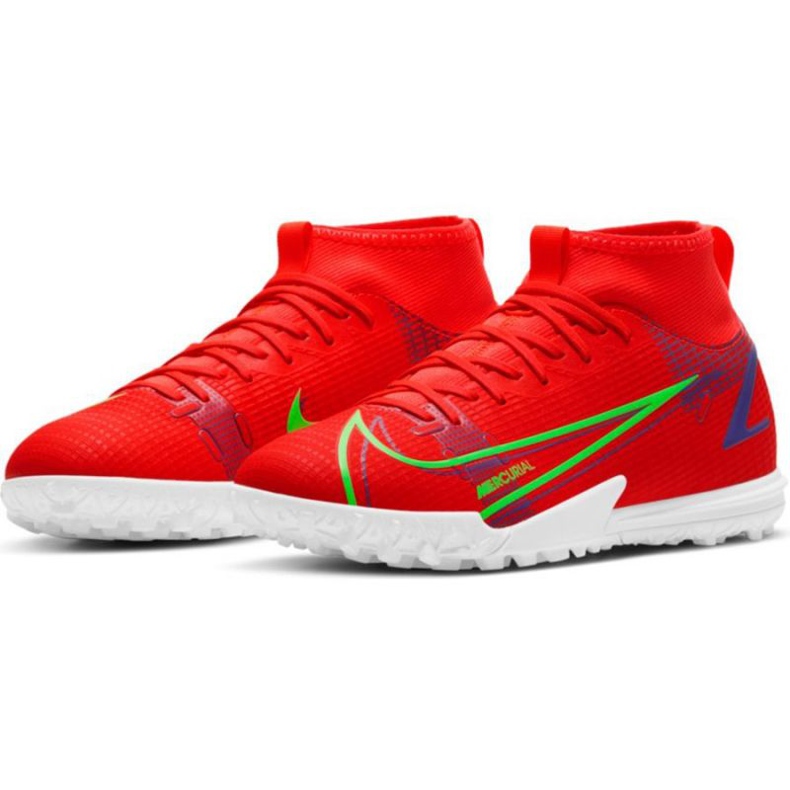 Nike Mercurial Superfly 8 Academy Tf Jr CV0789 600 tenisica za nogomet crvena naranče i crvene 1
