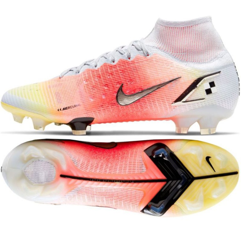 Nike Mercurial Superfly 8 Elite Mds Fg M CV0959 108 tenisice za nogomet crvena, bijela, narančasta narančaste i crvene 1
